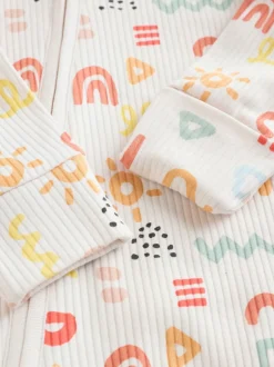 Next Multicolore - Combinaison de nuit zippée pour bébé 3 Pack (0-2ans) Clearance