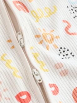 Next Multicolore - Combinaison de nuit zippée pour bébé 3 Pack (0-2ans) Clearance