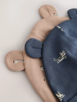 Next Multicolore - Ensemble 4 pièces bonnet et bavoirs bébé (0-18mois) New