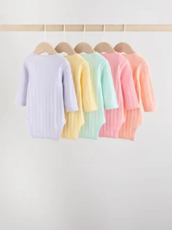 Next Multicolore - Lot de 5 bodies à manches longues pour bébé Sale