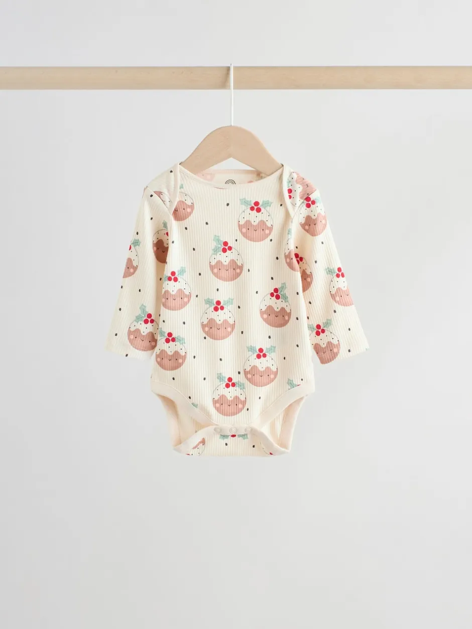 Next Multicolore - Lot de 3 bodys de Noël bébé Best