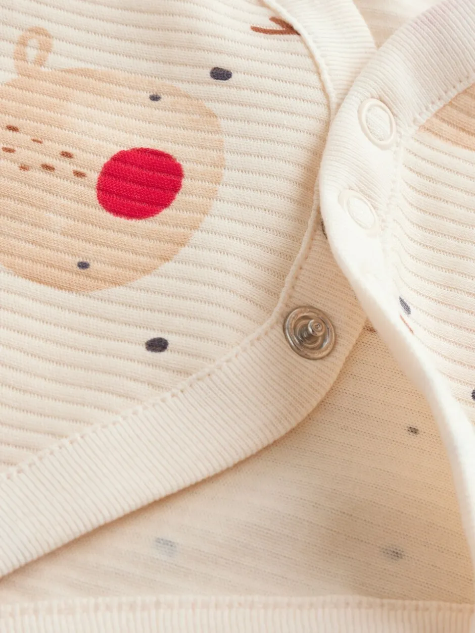 Next Multicolore - Lot de 3 bodys de Noël bébé Best