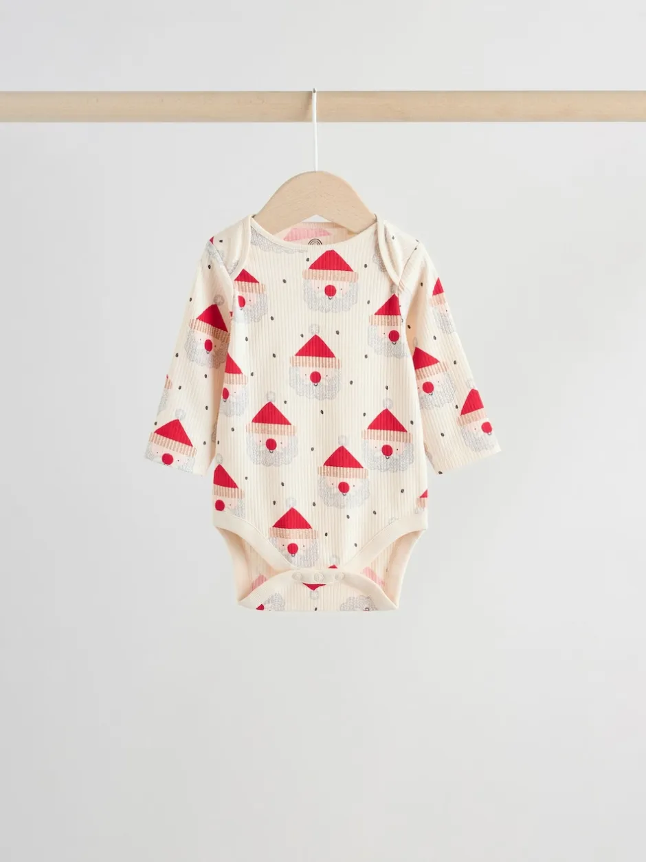 Next Multicolore - Lot de 3 bodys de Noël bébé Best