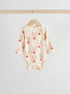 Next Multicolore - Lot de 3 bodys de Noël bébé Best