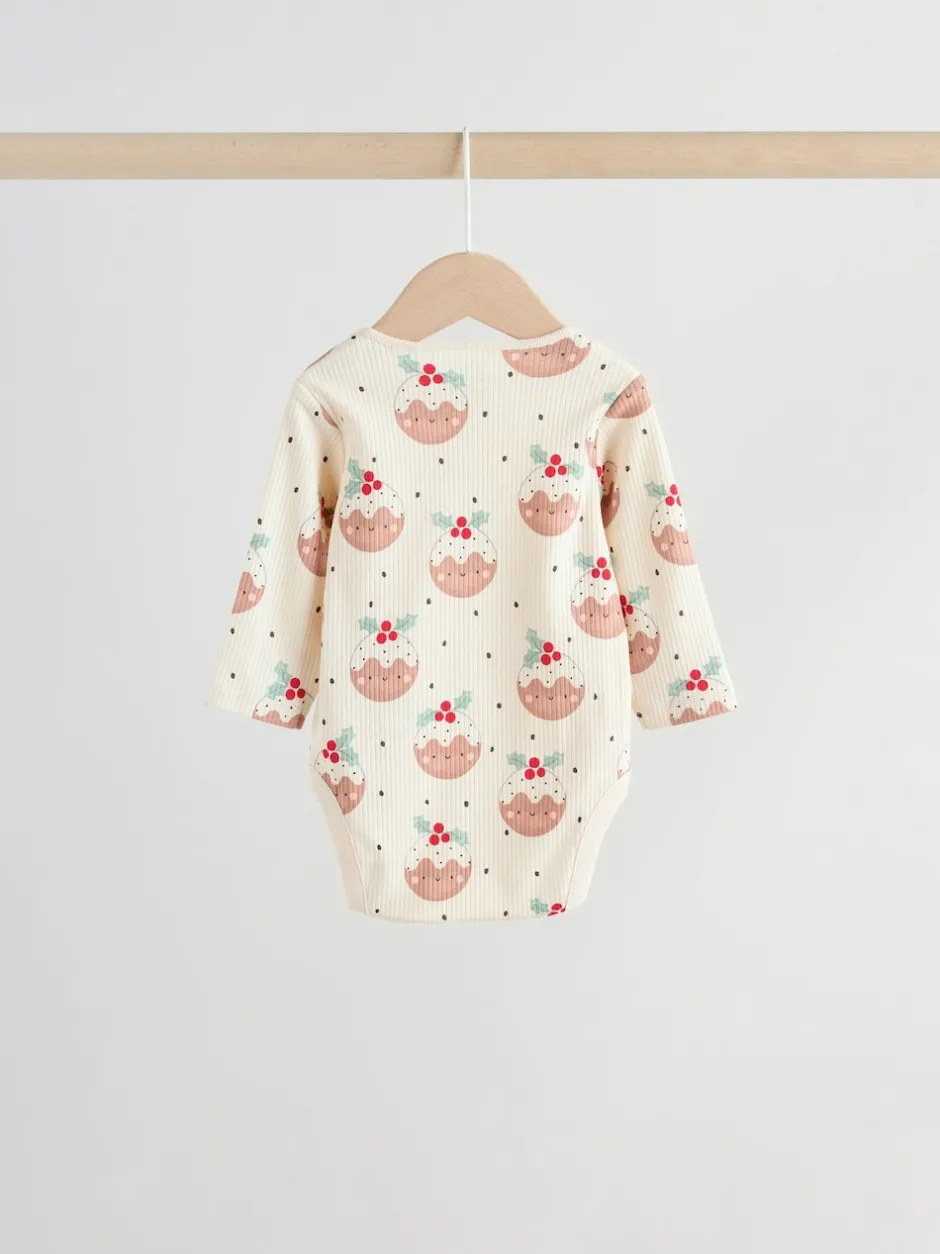 Next Multicolore - Lot de 3 bodys de Noël bébé Best