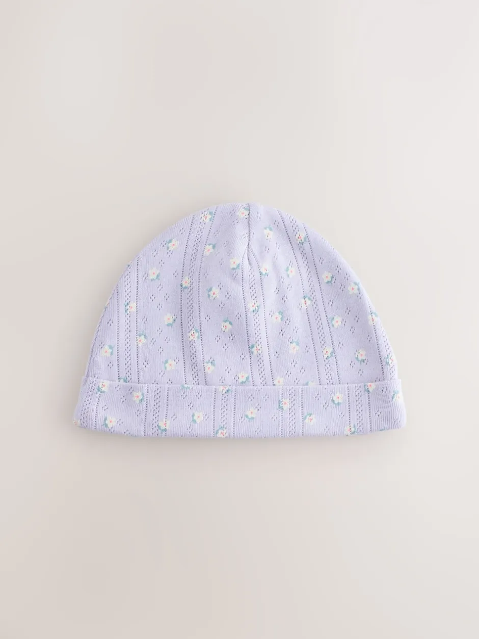 Next Multicolore - Lot de 3 bonnets pointelle pour bébé (0-18mois) Sale