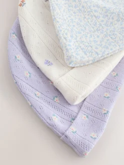 Next Multicolore - Lot de 3 bonnets pointelle pour bébé (0-18mois) Sale