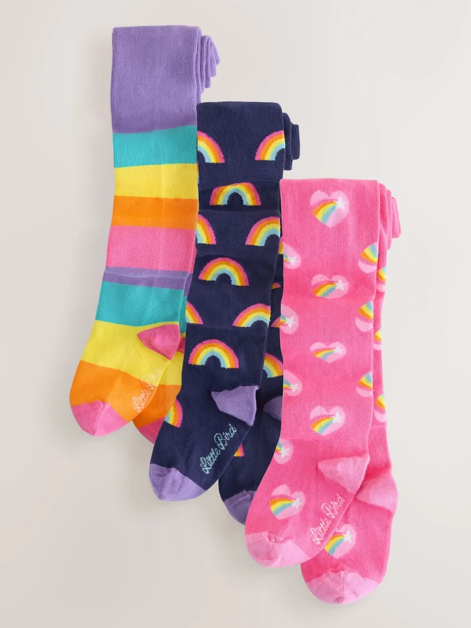 Little Bird by Jools Oliver Multicolore - Lot de 3 collants Online