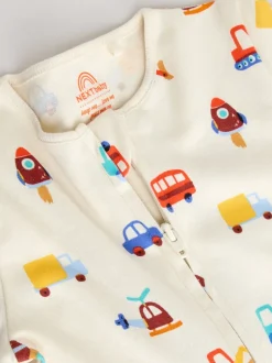 Next Multicolore - Lot de 5 Combinaisons de nuit zippées deux sens pour BÉBÉ (0mois à3ans) Clearance