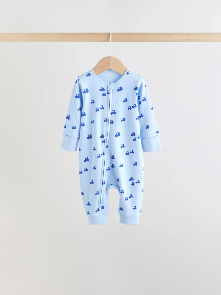 Next Multicolore - Lot de 5 Combinaisons de nuit zippées deux sens pour BÉBÉ (0mois à3ans) Clearance
