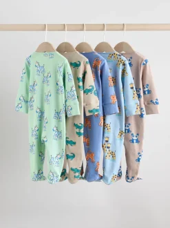 Next Multicolore - Lot de 5 dors-bien zippés en coton pour bébé (0-2ans) Clearance