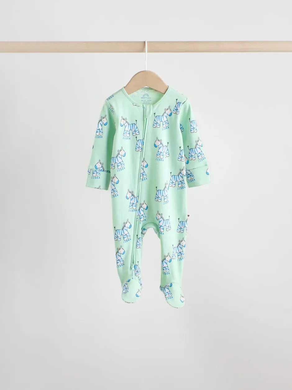 Next Multicolore - Lot de 5 dors-bien zippés en coton pour bébé (0-2ans) Clearance