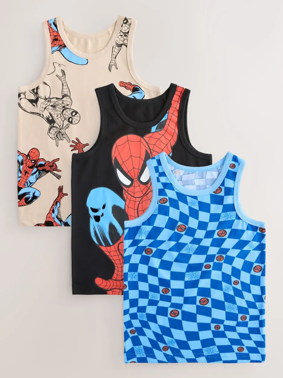 Next Multicolore - Lot de 3 gilets Spiderman (1.5-10ans) New
