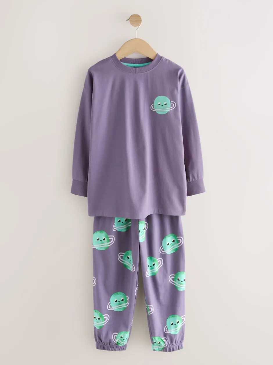 Next - Lot de 3 pyjamas oversize (9mois-10ans) Multicolore Hot