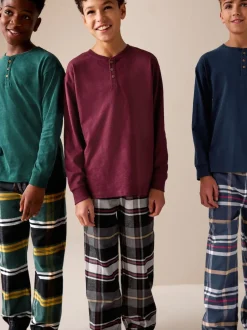 Next Multicolore - Lot de 3 pyjamas tissés à carreaux (3-16ans) Hot