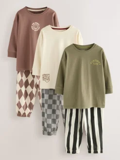 Next Multicolore - Lot de 3 pyjamas oversize (9mois-10ans) Sale