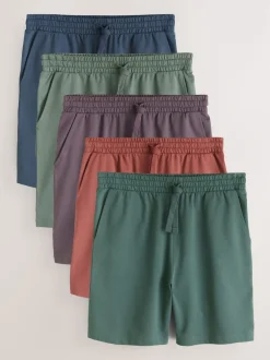 Next Multicolore - Lot de 5 shorts de jogging Loopback Soft Touch Sale