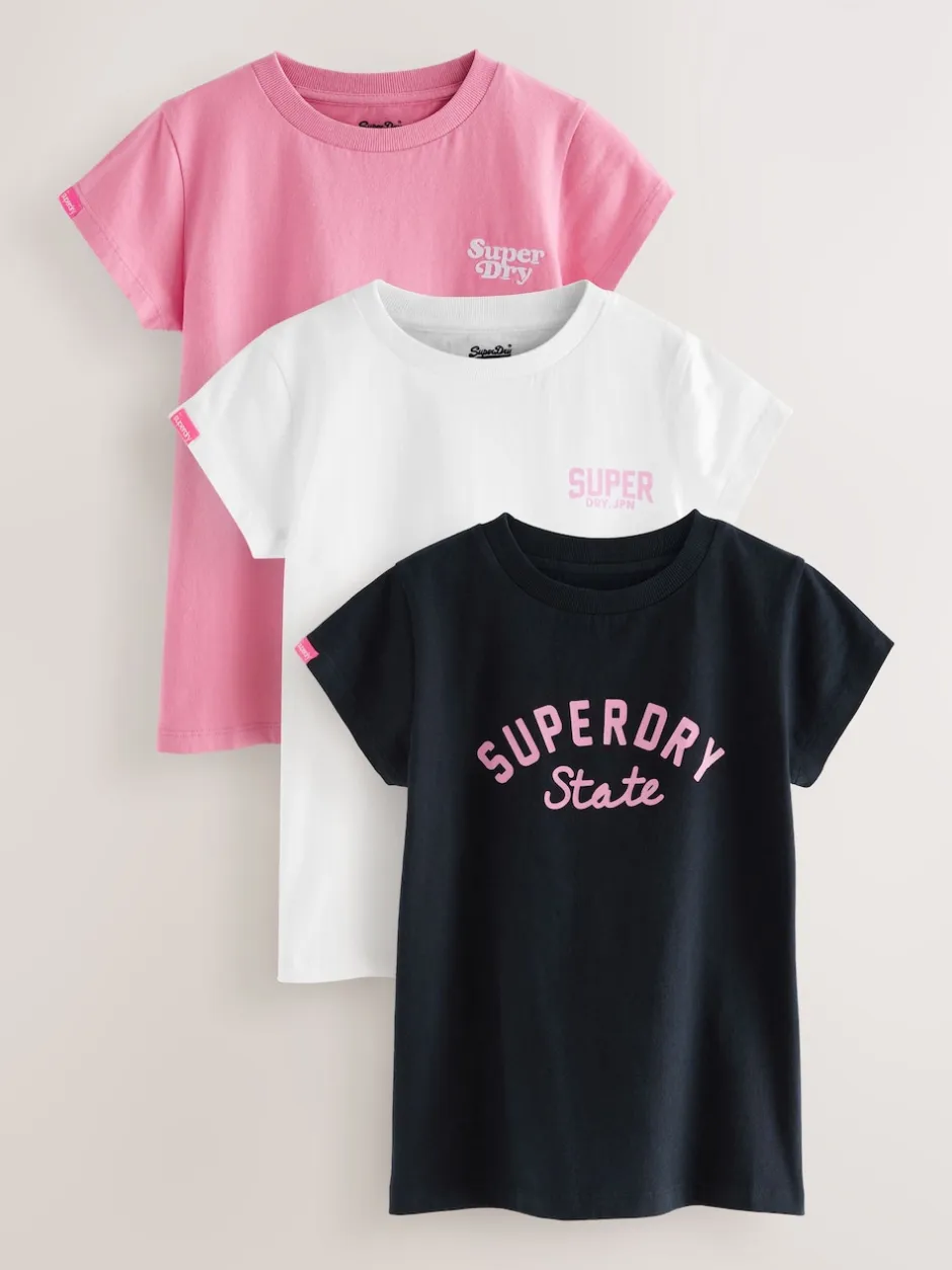 Superdry Multicolore - Lot de 3 t-shirts Clearance