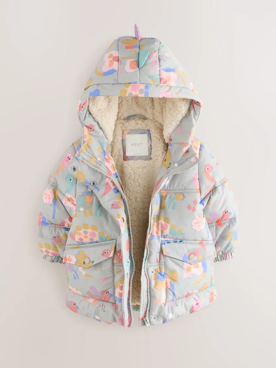 Next Multicolore - Manteau matelassé imprimé Résistant à la douche (3mths-7yrs) Discount