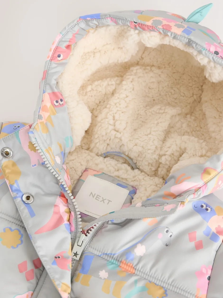 Next Multicolore - Manteau matelassé imprimé Résistant à la douche (3mths-7yrs) Discount
