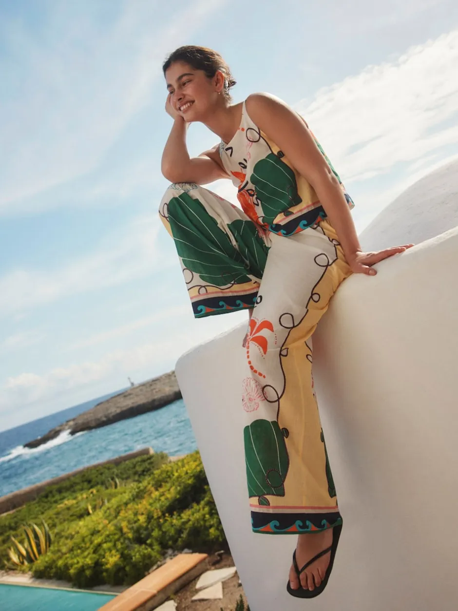 Next Multicolore - Pantalon large de jambe Discount