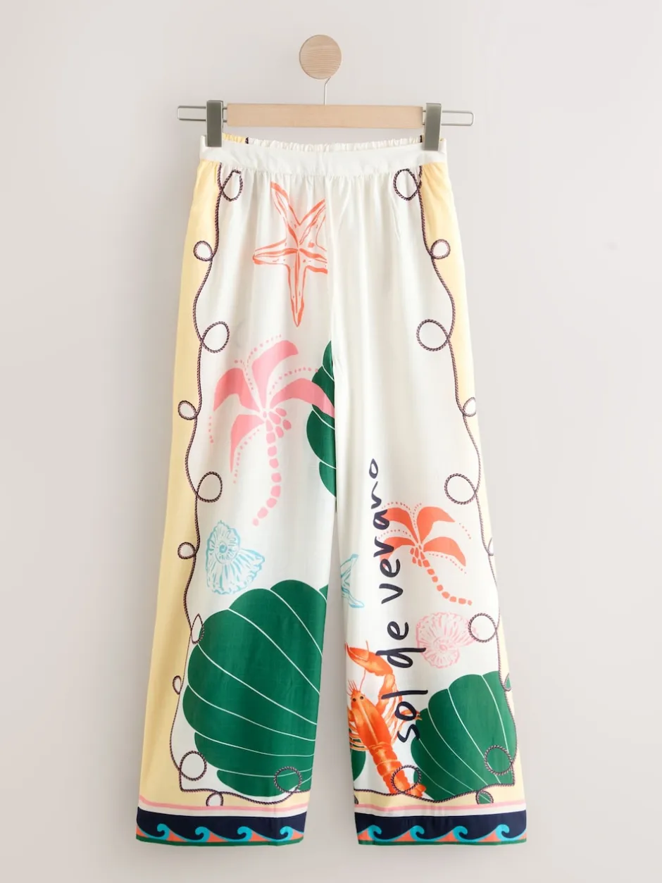 Next Multicolore - Pantalon large de jambe Discount