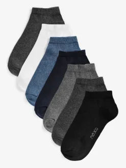 Next Multicolore - Paquet de 7 chaussettes d'entraînement en coton riche