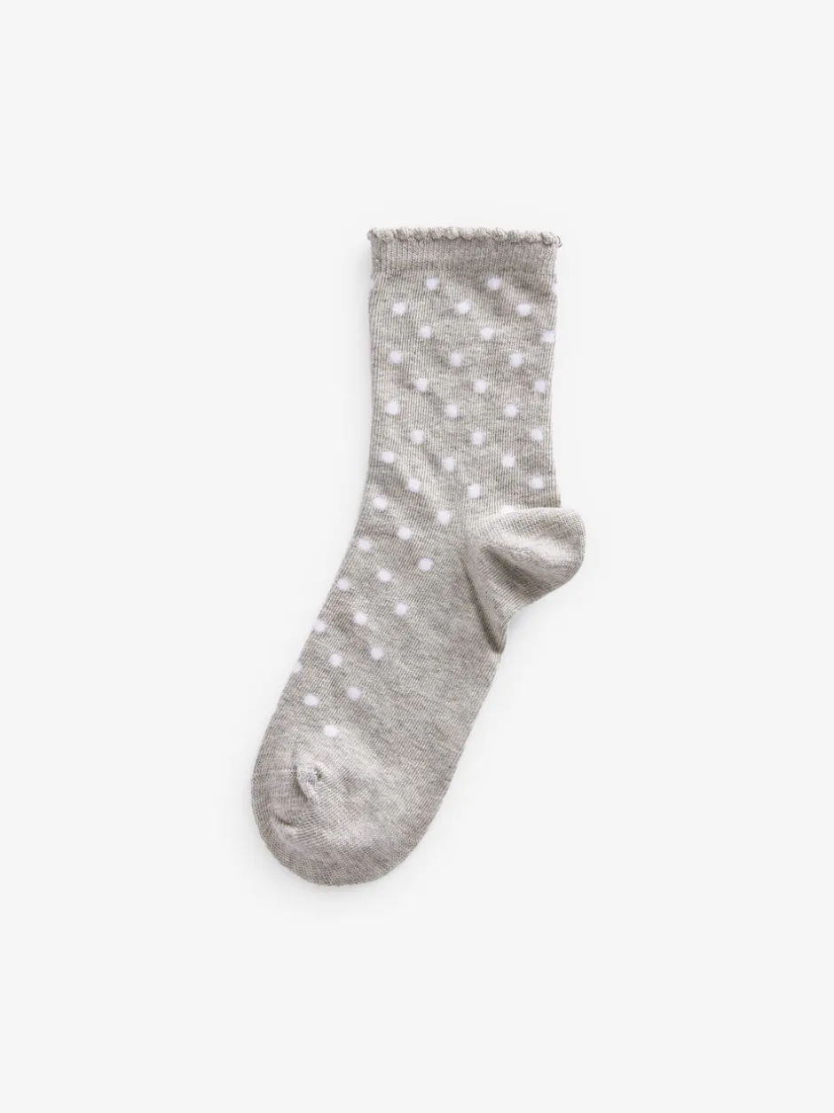Next Multicolore - Paquet de 5 chaussettes de cheville en coton riche Outlet