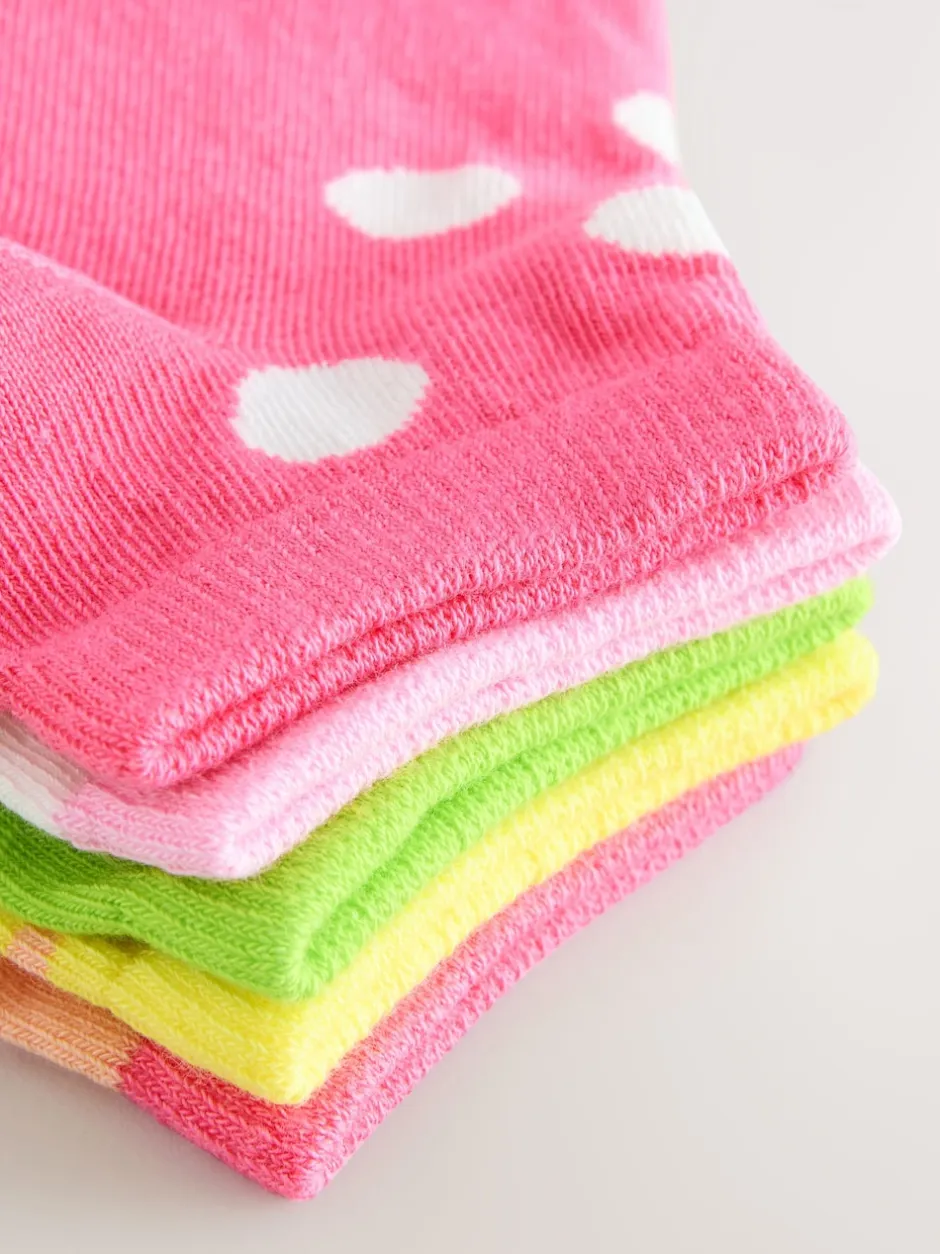 Next Multicolore - Paquet de chaussettes de sport en coton riche 5 Sale