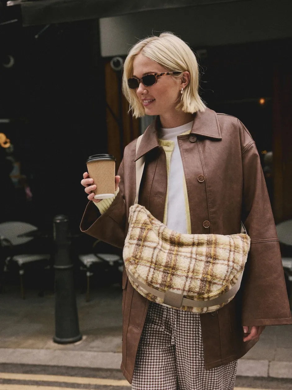 Next Multicolore - Sac à bandoulière à carreaux Borg Sling Online