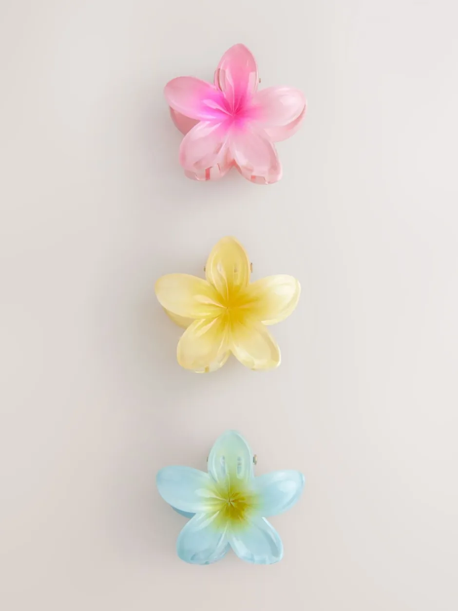 Next Multocolore - Lot de mini pinces à cheveux à fleurs 3