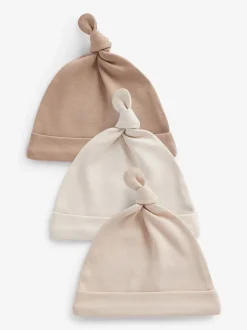 Next neutre - 100% coton Cravate Top Chapeaux Bébé 3 Lot (0-12mois)