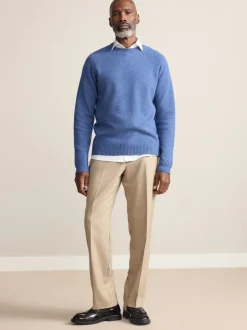 Next neutre - Ajustement régulier - Pantalons Signature en 100 % laine avec ceinture Motion Flex Discount