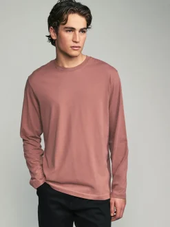 Next neutre - Ajustement régulier - T-shirt à coupe classique à manches longues en coton 100 %, lot de 5 Hot