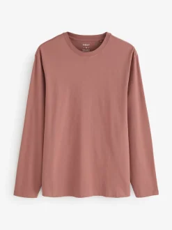 Next neutre - Ajustement régulier - T-shirt à coupe classique à manches longues en coton 100 %, lot de 5 Hot