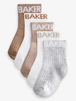 Baker by Ted Baker neutre - Bébé Chaussettes 5 Lot Online