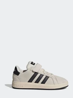 adidas - Baskets Grand Court 00s en daim à lacets élastiques pour enfant neutre New
