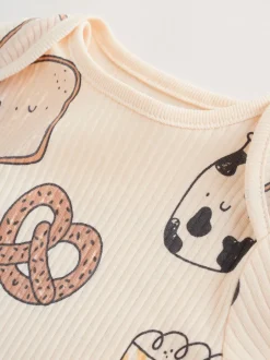 Next neutre - Bodys pour bébés Manches courtes 5 Pack Clearance