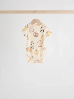 Next neutre - Bodys pour bébés Manches courtes 5 Pack Clearance