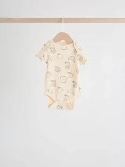 Next neutre - Bodys pour bébés Manches courtes 5 Pack Clearance