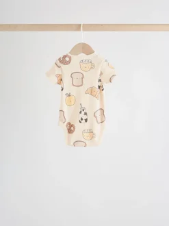 Next neutre - Bodys pour bébés Manches courtes 5 Pack Clearance