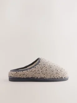 Next neutre - Chaussons en imitation peau de mouton style mule Online