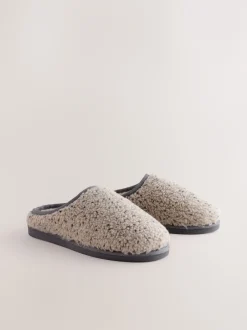 Next neutre - Chaussons en imitation peau de mouton style mule Online