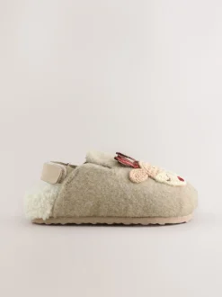 Next neutre - Chaussons sabots de Noël renne Online