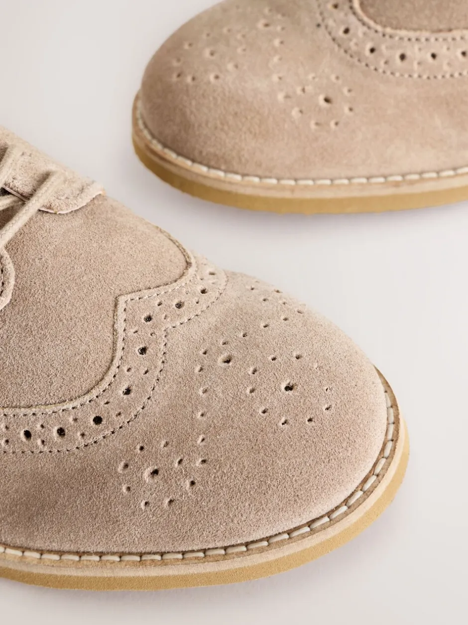 Next neutre - Chaussures élégantes en cuir style Brogue