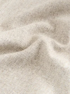 Next neutre - Col Classique - Chemise à manches courtes en lin et coton mélangés Sale