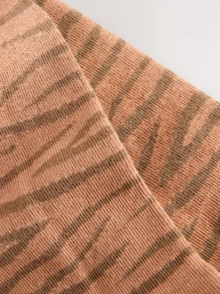 Next neutre - Collant en coton riche en imprimé zèbre Online