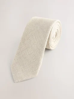 Next neutre - Cravate en lin (3-16 ans) Discount