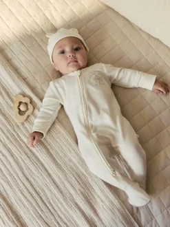 Next neutre - Ensemble Im New Here Combinaison de nuit et Chapeau (0-9mois)