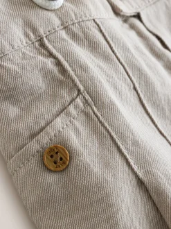 Next neutre - Ensemble pantalon-chemise et bretelles bébé 3 pièces (0mois-2ans) Outlet